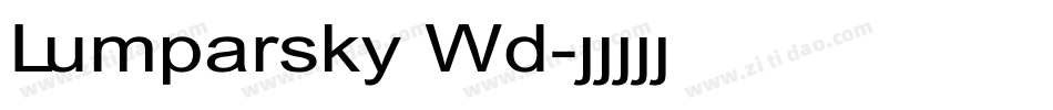 Lumparsky Wd字体转换